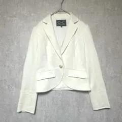 クードシャンス　ジャケット　ホワイト　金ボタン　36 ペプラム　Aライン　入学式