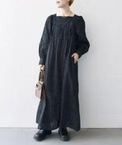 MIYAKO TAKAYAMA × SHIPS any: ドットマキシワンピース