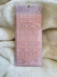 サンリオ リトルツインスターズ キキララ タイルシール ピンク