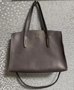 最終値下げ⭐︎COACH コーチ　ブラックレザートートバッグ