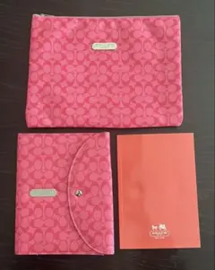 ✳︎値下げ✳︎ 美品 コーチ 手帳カバー ポーチ ムック 付録 ピンク coach
