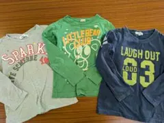 キッズ 男の子 3can4on 長袖カットソー 120 3点セット まとめ売り
