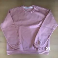 ピンク クルーネック トレーナー XL 新品未使用