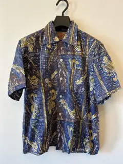 EVISU エビス カモメレーヨン 波模様 アロハ シャツ 茶 - メルカリ
