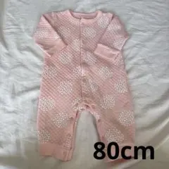 80cmベビーピンクロンパース