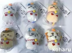 おもちもちもちマスコット ちいかわ ハチワレ うさぎ 郵便局 鏡餅 全6個セット