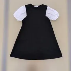 GLOBAL WORK パフスリーブ 半袖 ワンピース 130cm