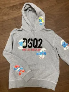 DSQUARED2 スモーフパーカー グレー　Lサイズ