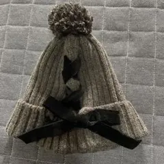 アフタヌーンティー　afternoon tea リボンが可愛いニット帽