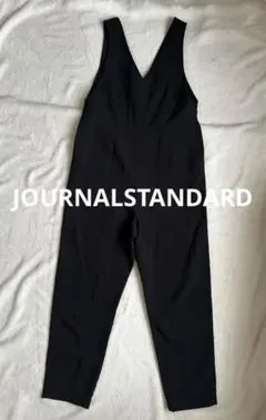 【即決大歓迎美品】JOURNALSTANDARD ブラック Vネック サロペット