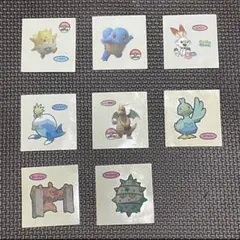 【訳あり】ポケモンパン　デコキャラシール　8枚セット　ポケモンシール