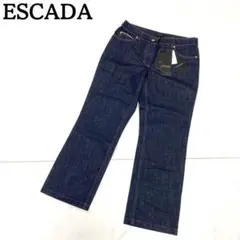 タグ付き新品★ESCADA エスカーダ デニムパンツ ジーンズ ロゴプレート38のサムネイル