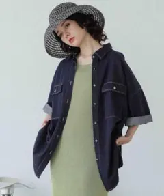 [JEANASIS]半袖デニムジャケットのサムネイル