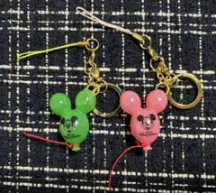 東京ディズニーリゾート ミッキー　バルーン型　キーチェーン　2個セット