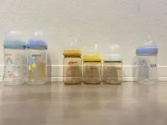 Pigeon/NUK 哺乳瓶 6本セット(+除菌料)