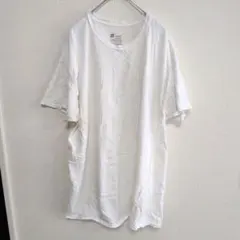 ヘインズ Ｔシャツ 丸首 半袖 無地 ＸＬ 白 綿 ビッグサイズ お出かけのサムネイル