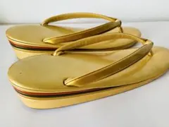 ゴールド　側面3色使い草履