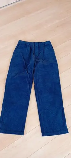 新品　無印良品　今期物　コーデュロイイージーパンツ 紺　レディースＬ