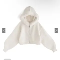 フードファーニットパーカー[an1497] GRL アイボリー