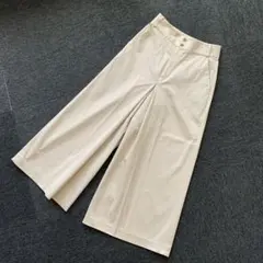 ナノユニバース ワイドパンツ ベージュ　38 美品