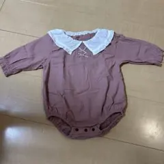 り*ー様 襟付きロンパース　ピンク　70cm