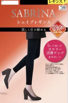 【新品】GUNZE SABRINA 80デニール レギンス L-LL 黒