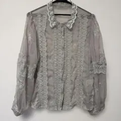 ナイスクラップ NICE CLAUP ブラウス グリーンのサムネイル