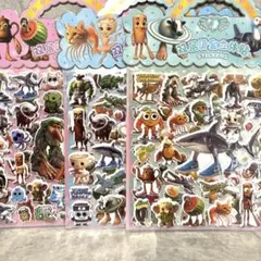 イタリアンブレインロット ぷっくりシール 立体シール 2枚綴り 3点セット