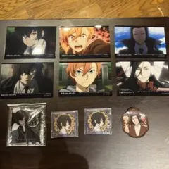 文スト ブロマイド 青の時代 太宰 中也 セット スクエア缶バッジ