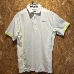 Nike ポロシャツ ホワイト ネオンイエロー