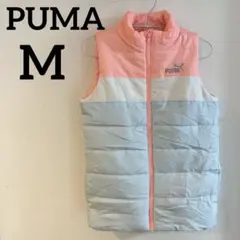 未使用級✨PUMA ダウンベスト 【M】ピンク/水色 軽い