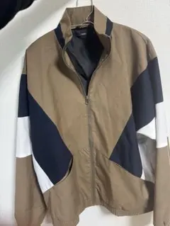 Clappanic M ナイロンジャケット ブラウン/ネイビー/ホワイト