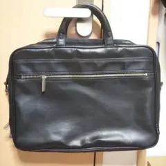 ポールスミス ビジネスバッグ レザー 2層式 ショルダーバック ブラック A4