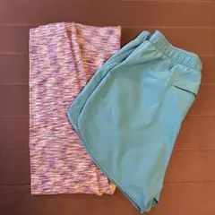 ジーユー GU スポーツレギンス　ショートパンツ　セット