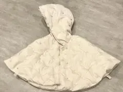 petit main(プティマイン)ピンク　ベビーポンチョアウター(50-70)