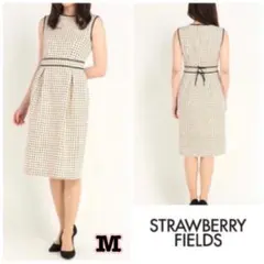 値下げ【未使用】STRAWBERRY-FIELDS 清楚ワンピース　M