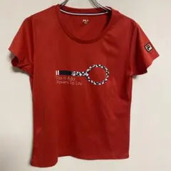 FILA ドライTシャツ レッド Mサイズ レディースのサムネイル