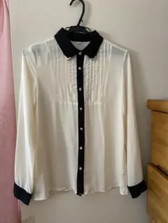 シアーシャツ　襟付き