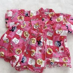 90 アンパンマン　甚平　ベビー甚平　ベビー　夏祭り