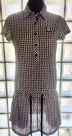 FILA GOLF チェック柄 ポロワンピース M