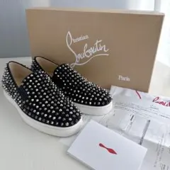 ルブタン　ローラボートフラットシューズ　スニーカー　スリッポン　極美品　39 靴