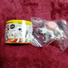 ぶち黒　やんのか猫 マスコット ガチャ フィギュア　キーホルダー　猫