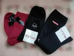 Lovetoy キッズ靴下セット 赤黒