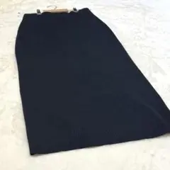 Spick&Span ラメリブニットロングスカート 黒 36 新品未使用