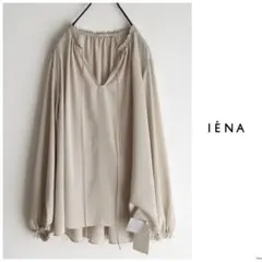 ◎新品 イエナ【洗える】V首 とろみ ポリエステル ギャザー ブラウス 日本製