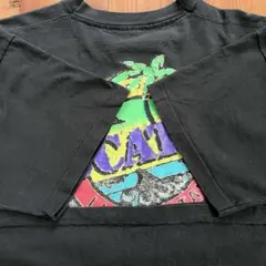 美品 80s USA製 企業 ロゴ シングル ビンテージ Tシャツ 黒 XL