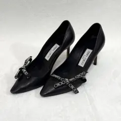 JIMMY CHOO ブラック ハイヒール ポインテッドトゥ