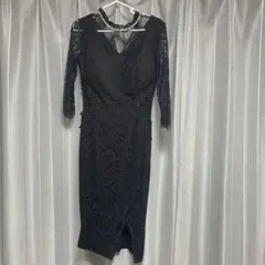 【値下げ】黒いレースタイトドレス