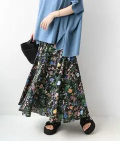 JOURNAL STANDARD relume 花柄 ロングスカート