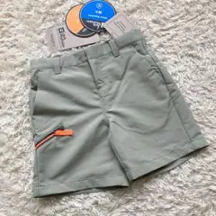 未使用 Jack Wolfskin ジュニア ハーフパンツ 128cm カーキ
